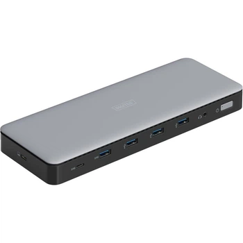 Порт-репликатор Digitus USB-C > 3xHDMI/2xDP/4xUSB-A/USB-C/RJ54/DC/Audio