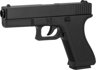 Пистолет Glock 17 металлический — Глок 17 на шариках 6 мм, Пружинный (Spring)