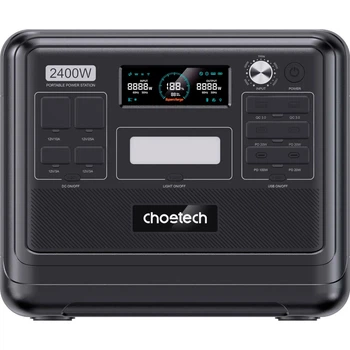 Зарядна станція Choetech BS008-BQB 2400W 2048Wh LiFePO4 Wi-Fi Bluetooth Black