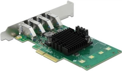 Karta rozszerzeń Delock PCI Express 4 x USB 3.0 Typ-A Quad Channel (4043619890484)