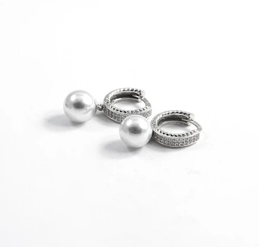 Сережки конго з перлами MaxiUvelir 8474