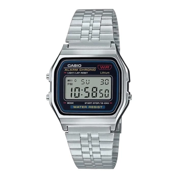 Casio A159W-N1 электронные часы Casio Collection Retro стальной браслет