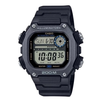 Электронные наручные часы Casio DW-291HX-1A, цифровые с подсветкой, полимерный ремешок