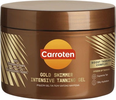 Гель із шимером для інтенсивної засмаги Carroten Gold Shimmer Intensive 150 мл (5201314180340)