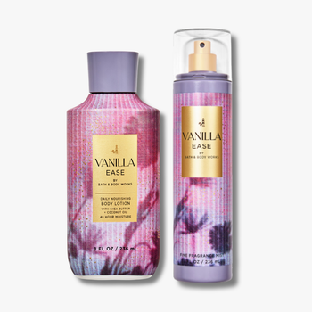 Набор Bath & Body Works Vanilla Ease Спрей 236 мл + Лосьон 236 мл