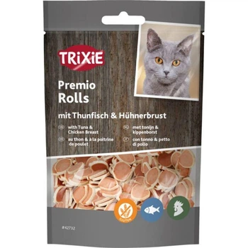 Лакомство для кошек Trixie Premio Tuna Rolls кусочки с тунцом и курицей 50 г