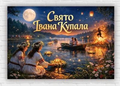 Бумажный плакат "Праздник Ивана Купала" 110х75 см