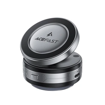 Тримач ACEFAST electric Suction cup magnetic wireless charging holder E29 |15W, 4.7-6.9"| Grey