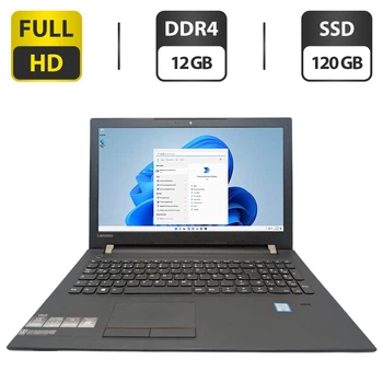 Ноутбук Lenovo V510-15IKB / 15.6" (1920x1080) TN / Intel Core i3-6006U (2 (4) ядра по 2.0 GHz) / 12 GB DDR4 / 120 GB SSD / Intel HD Graphics 520 / WebCam / DVD-ROM б/у