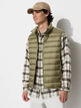 Теплий жилет чоловічий Uniqlo 905262938 XS Коричневий (1159857167)