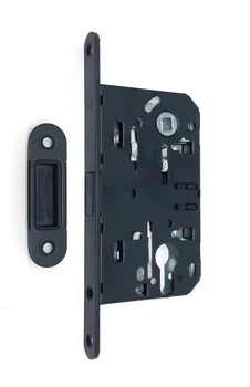Міжкімнатний механізм KEDR під Циліндр 410C-S MAGNET - Black mat