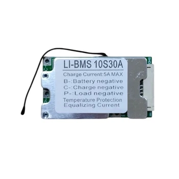 BMS контроллер 10S 30 А 36 В для 10×Li-ion с балансировкой плата заряда и защиты