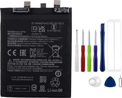 Акумулятор батарея BP46, сумісний з Xiaomi 12X/12S/12S 2206123SC/Xiao-mi 12 2201123C 2201123G з інструментами