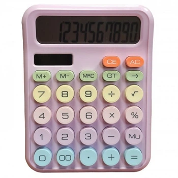 Офисный разноцветный калькулятор Karuida KK 2280 Розовый (20760)