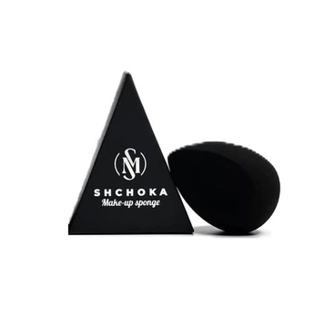Спонж для лица черный безлатексный Shchoka