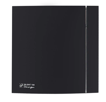 Вытяжной вентилятор SOLER&PALAU Silent-100 CZ Matt Black Design-4C