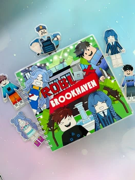 Roblox Brookhaven роблокс брукхевен гра на липучках альбом книжка тока бока