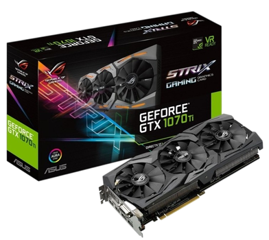Відеокарта GeForce GTX 1070 Ti 8GB Asus ROG Strix Advanced (STRIX-GTX1070TI-A8G-GAMING) Б/В
