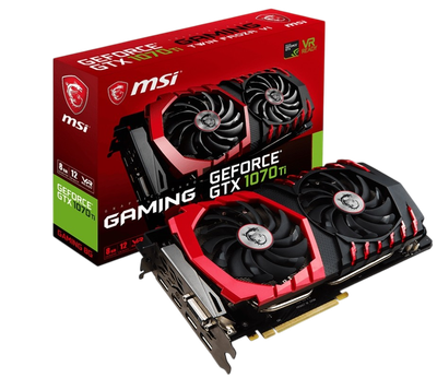Відеокарта GeForce GTX 1070 Ti 8GB MSI Gaming (GTX 1070 Ti GAMING 8G) Б/В