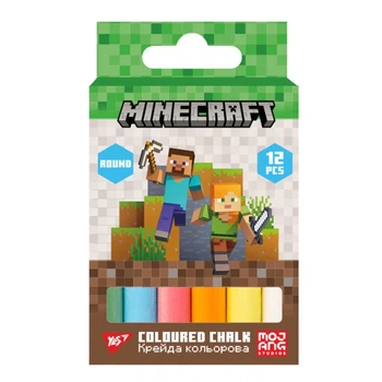 Мел цветной YES 400555 Minecraft 12 шт. Разноцветный shop (5056574458056)