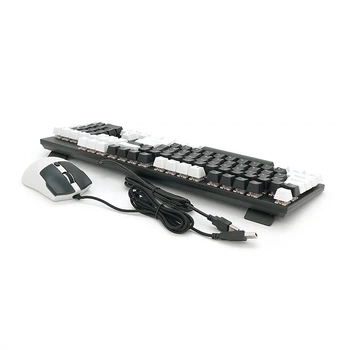 Комплект провідний KB+Mouse XSTRIKE X-1011, USB, RGB підсвічування, (Eng/Укр/Pyc), Black/White, Box (UG-44302)