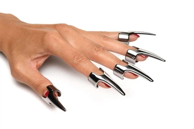 Набір кілець із кігтями Master Series Five-Piece Sensation Claw Rings — Silver