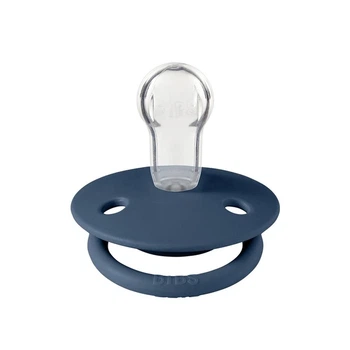 Пустышка BIBS 0-36 мес De Lux Silicone Steel Blue