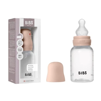 Дитяча пластикова пляшечка Baby Bottle Silicone 150 мл Slow Flow (повільний потік) Blush