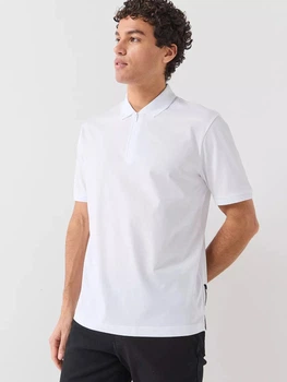 Поло длинное мужское Armani Exchange 363296317 2XL Белое (1159856946)