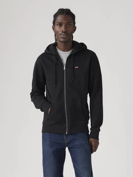 Толстовка на блискавці чоловіча Levi's 287329976 2XL Чорна (1159857979)