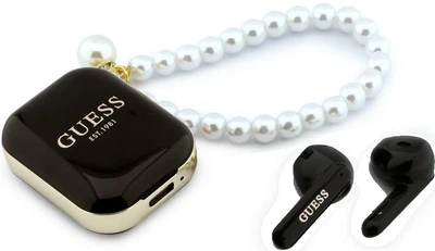 Навушники Guess Pearl Strap Black (3666339593568)