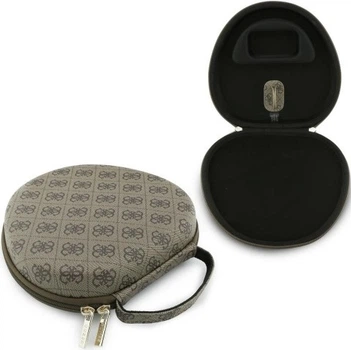 Etui na słuchawki Guess Carry Box Brązowe (3666339609559)
