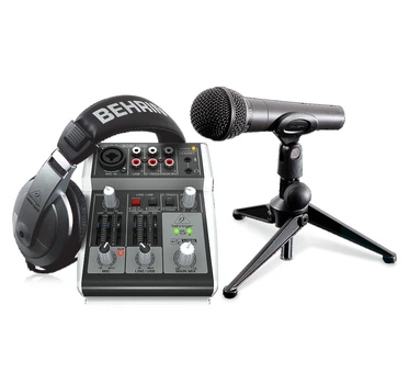 Комплект для подкастов BEHRINGER PODCASTUDIO 2 USB Микшерный пульт, микрофон, наушники