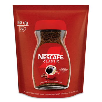 Кофе растворимый Nescafe Classic 50г