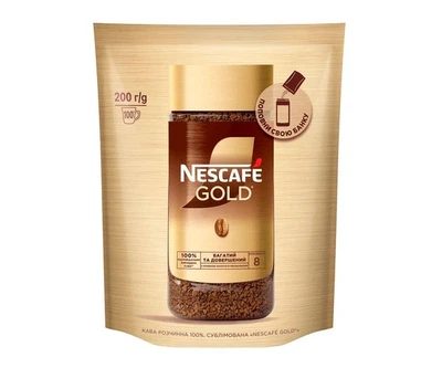 Кофе растворимый Nescafe Gold 200г