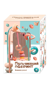 Пальчиковий лабіринт 58958, дерев`яний, в коробці "WToys"
