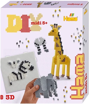 Набір термомозаїки Hama Midi 3D Safari 5699674 (28178032562)