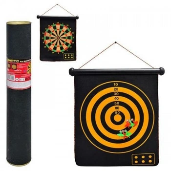 Магнітний дартс із дротиками двосторонній 45х37 см
