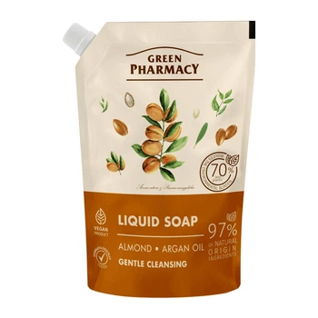 Мыло жидкое Green Pharmacy Миндаль и аргановое масло дой-пак 460 мл
