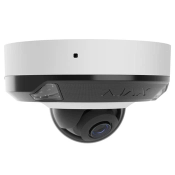 8 Mp IP охоронна відеокамера з гібридним підсвічуванням Ajax DomeCam Mini HL (8 Mp/2.8 mm) White (UG-43696)