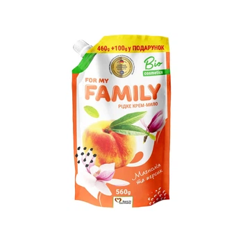 Крем-мило рідке For my Family Магнолія і персик 560 мл