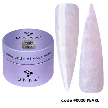 Моделювальний гель DNKa' Builder Gel #0020 Pearl на 30 мл для зміцнення нігтів