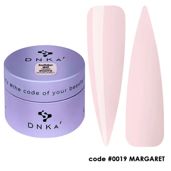 Моделирующий гель DNKa' Builder Gel #0019 Margaret, 30 мл для укрепления ногтей