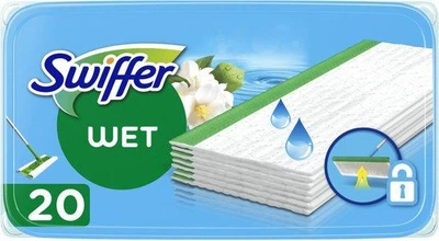 Змінні вологі серветки для швабри Swiffer Wet з ароматом Лимону 20 шт