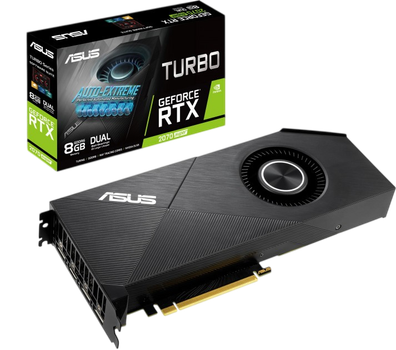 Видеокарта GeForce RTX 2070 SUPER 8GB Asus TURBO EVO (TURBO-RTX2070S-8G-EVO) Б/У