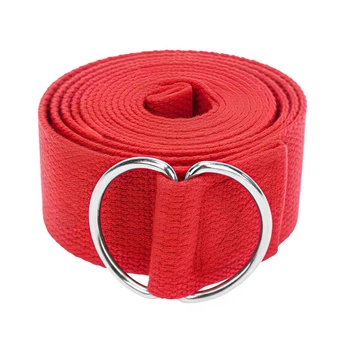 Ремень для йоги YogaLife 183 см Yoga Belt красный (Пояс для занятий йогой и пилатесом)