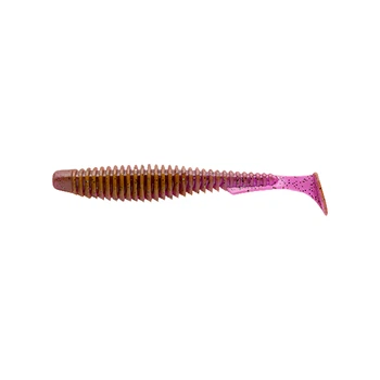 Силикон рыболовный FishUP U-Shad 2 016 - Lox/Green&Black (10шт/уп) (1862.02.79)