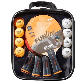 Комплект для настольного тенниса Gewo Family & Friends 4 Bats 8 Balls (97010000) (931052)