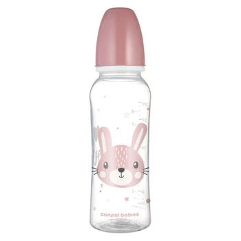 Бутылочка для кормления Canpol babies Cute Animals стандартна 250 мл рожева рожев (11/841_pin)