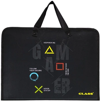 Папка для зошитів CLASS 5633-25C Gamer B4, на блискавці з 2-ма ручками, пластик /5633-25C/